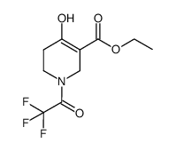 ethyl 4-hydroxy-1-(2,2,2-trifluoroacetyl)-1,2,5,6-tetrahydropyridine-3-carboxylate结构式