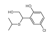 4-chloro-2-[2-hydroxy-1-(isopropylthio)ethyl]phenol Structure