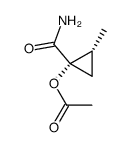 Cyclopropanecarboxamide, 1-(acetyloxy)-2-methyl-, cis- (9CI) Structure