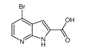 4-bromo-1H-pyrrolo[2,3-b]pyridine-2-carboxylic acid structure