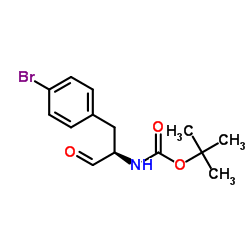 2-Methyl-2-propanyl [(2R)-1-(4-bromophenyl)-3-oxo-2-propanyl]carbamate结构式