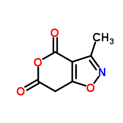 4H-Pyrano[3,4-d]isoxazole-4,6(7H)-dione,3-methyl-(9CI) Structure