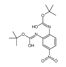 Bis(2-methyl-2-propanyl) (4-nitro-1,2-phenylene)biscarbamate Structure