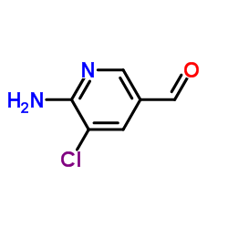 6-Amino-5-chloro-pyridine-3-carbaldehyde Structure