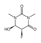 (+/-)-cis-5-fluoro-6-hydroxy-5,6-dihydro-1,3-dimethyluracil Structure