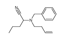 2-(benzyl(but-3-en-1-yl)amino)pentanenitrile Structure