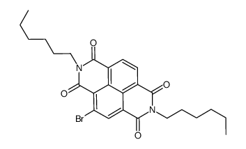 4-Bromo-2,7-dihexylbenzo[lMn][3,8]phenanthroline-1,3,6,8-tetraone结构式