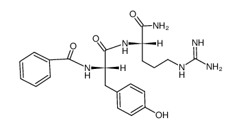 Bz-Tyr-Arg-NH2结构式