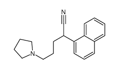 α-[3-(1-Pyrrolidinyl)propyl]-1-naphthaleneacetonitrile结构式