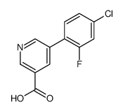 5-(4-chloro-2-fluorophenyl)pyridine-3-carboxylic acid结构式