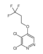 3,4-Dichloro-5-(3,3,3-trifluoropropoxy)pyridazine结构式