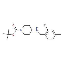tert-Butyl 4-(2-fluoro-4-methylbenzylamino)piperidine-1-carboxylate picture