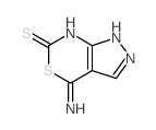 Pyrazolo[3,4-d][1,3]thiazine-6(1H)-thione,4,7-dihydro-4-imino-结构式