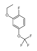 2-ethoxy-1-fluoro-4-(trifluoromethoxy)benzene结构式