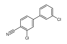 2-chloro-4-(3-chlorophenyl)benzonitrile结构式