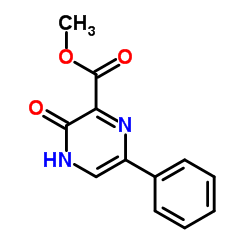 Methyl 3-oxo-6-phenyl-3,4-dihydro-2-pyrazinecarboxylate Structure