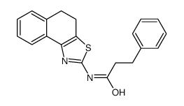 N-(4,5-dihydrobenzo[e][1,3]benzothiazol-2-yl)-3-phenylpropanamide结构式