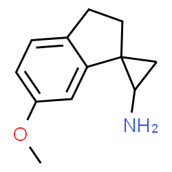 6'-methoxy-2',3'-dihydrospiro[cyclopropane-1,1'-indene]-3-amine Structure