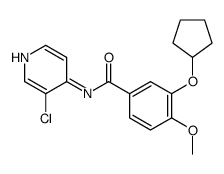 N-(3-CHLOROPYRIDIN-4-YL)-3-(CYCLOPENTYLOXY)-4-METHOXYBENZAMIDE Structure