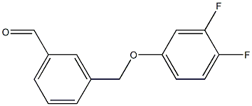 3-[(3,4-difluorophenoxy)methyl]benzaldehyde structure