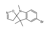 spiro-1,3,3-trimethyl-5-bromoindoline[2:3']-3',4'-dihydroisoxazole Structure