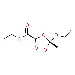 1,2,4-Trioxolane-3-carboxylicacid,5-ethoxy-5-methyl-,ethylester,trans-(9CI)结构式