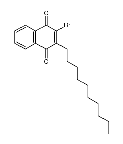 2-bromo-3-decyl-1,4-naphthoquinone结构式