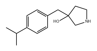 3-(4-Isopropylbenzyl)pyrrolidin-3-ol Structure