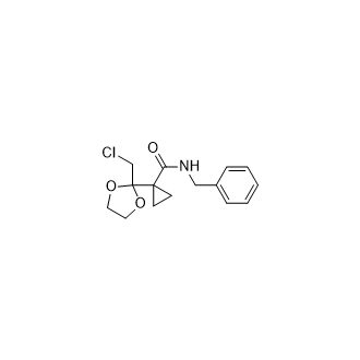 N-Benzyl-1-(2-(chloromethyl)-1,3-dioxolan-2-yl)cyclopropane-1-carboxamide picture