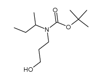 tert-butyl sec-butyl(3-hydroxypropyl)carbamate结构式