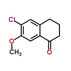 6-chloro-7-methoxy-3,4-dihydro-2H-naphthalen-1-one structure