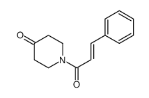 1-(1-Oxo-3-phenyl-2-propenyl)-4-piperidinone Structure