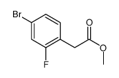 methyl 2-(4-bromo-2-fluorophenyl)acetate Structure