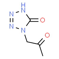 5H-Tetrazol-5-one, 1,2-dihydro-1-(2-oxopropyl)- (9CI) structure