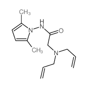 N-(2,5-dimethylpyrrol-1-yl)-2-(diprop-2-enylamino)acetamide结构式