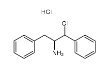 2-Amino-1-chlor-1,3-diphenylpropan-hydrochlorid结构式