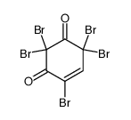 2,2,4,6,6-pentabromo-cyclohex-4-ene-1,3-dione Structure