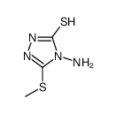 4-amino-3-methylsulfanyl-1H-1,2,4-triazole-5-thione结构式