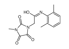 N-(2,6-dimethylphenyl)-2-(3-methyl-2,4,5-trioxoimidazolidin-1-yl)acetamide Structure