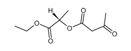 (1S)-2-ethoxy-1-methyl-2-oxoethyl 3-oxobutanoate结构式