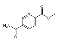 5-carbamoyl-pyridine-2-carboxylic acid methyl ester Structure