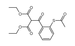 diethyl 2-(2-acetylmercapto)benzoylmalonate结构式