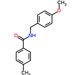 N-(4-Methoxybenzyl)-4-methylbenzamide结构式