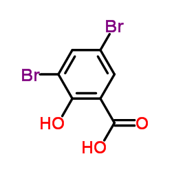 3,5-Dibromosalicylic acid Structure