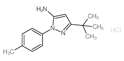 3-(TERT-BUTYL)-1-(P-TOLYL)-1H-PYRAZOL-5-AMINE HYDROCHLORIDE structure