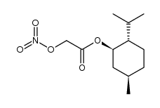 (1R,2S,5R)-2-isopropyl-5-methylcyclohexyl 2-(nitrooxy)acetate结构式