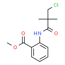 METHYL 2-[(3-CHLORO-2,2-DIMETHYLPROPANOYL)AMINO]BENZENECARBOXYLATE结构式