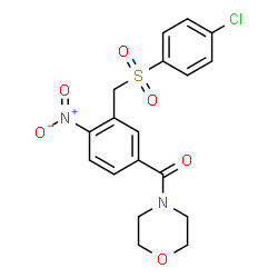 (3-([(4-CHLOROPHENYL)SULFONYL]METHYL)-4-NITROPHENYL)(MORPHOLINO)METHANONE picture