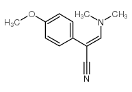 3-(dimethylamino)-2-(4-methoxyphenyl)acrylonitrile structure