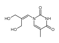 1-[3'-hydroxy-2'-(hydroxymethyl)prop-1'-enyl]thymine Structure